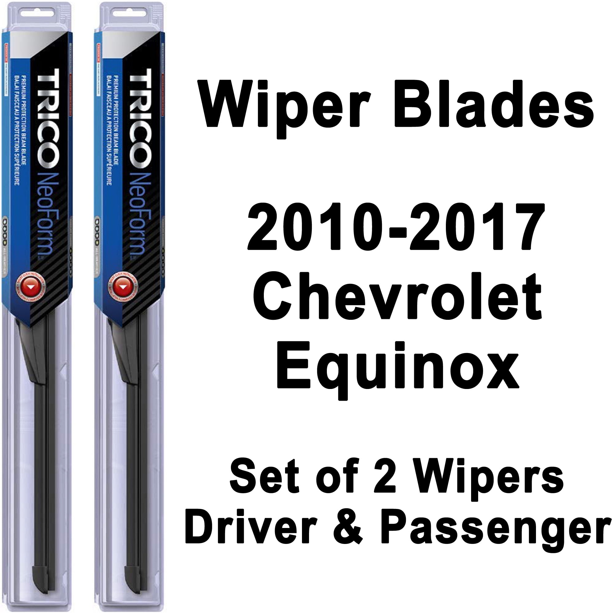 Equinox Wiper Blades (Set of 2) 2010 2011 2012 2013 2014 2015 2016 2017