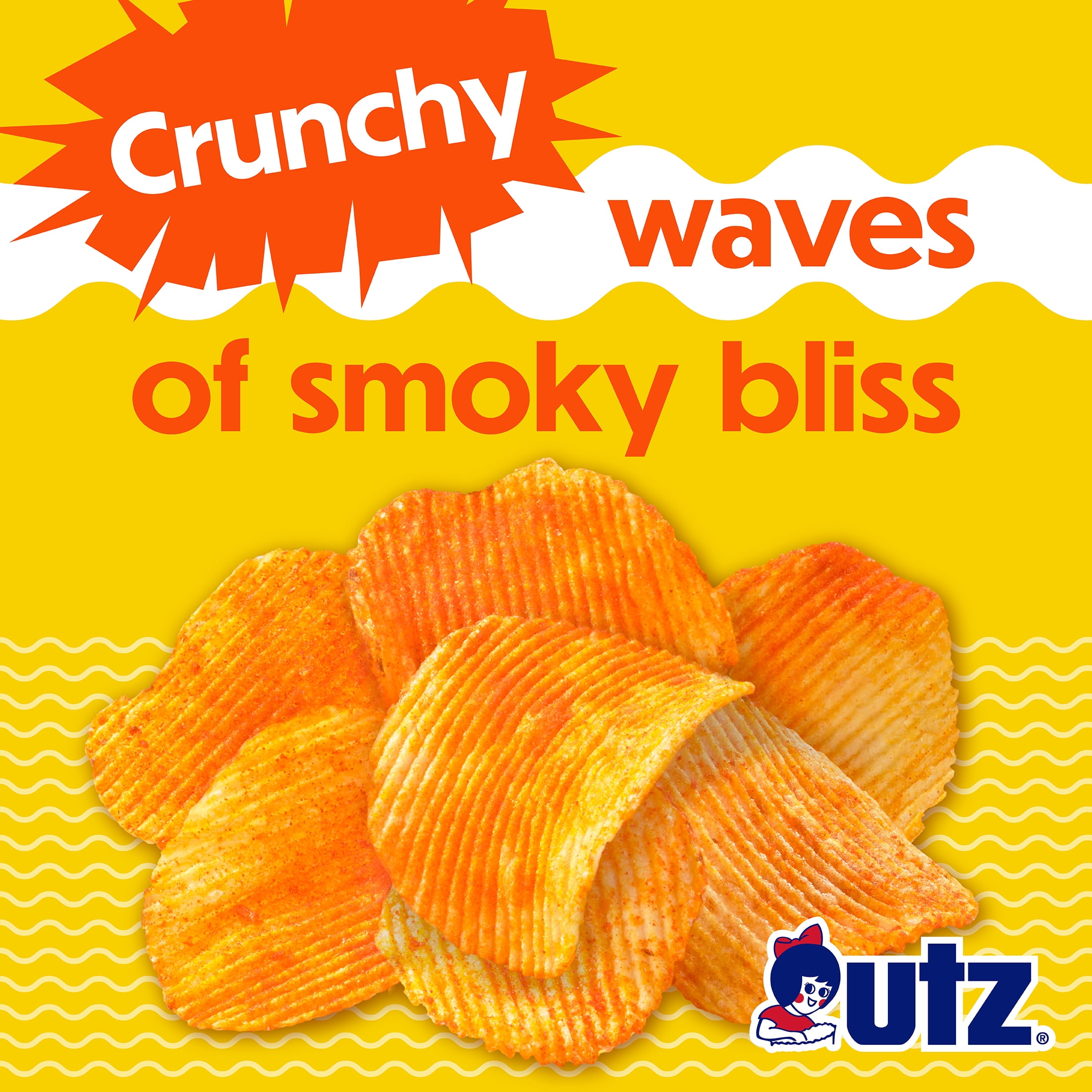 utz ripples barbeque potato chips
