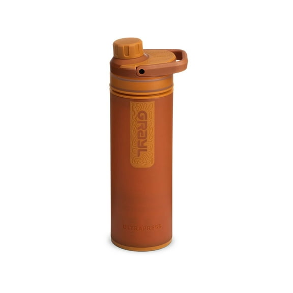 Grayl UltraPress Purifier Bottle, Mojave Red Rock, 16.9 oz,