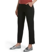 Hue Women's Temp Tech Trouser Stretch Pull-on Leggings, Black, M