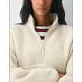 thumbnail image 6 of Fleece Pullover Women Long Sleeve Half Zip Sherpa Jacket Warm Sweatshirts with Side Pockets, 6 of 7