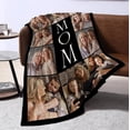 thumbnail image 3 of Personalized Mothers Day Birthday Gifts for Mom, Customized Mother's Day Unique Gifts from Daughter Son Kids Husband, Custom Mothers Day Blanket with Photos Text, Gifts for Mom Grandma Wife Blankets, 3 of 5