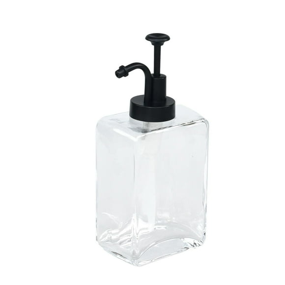 hometrends Glass Soap Dispenser with Oil Can Pump