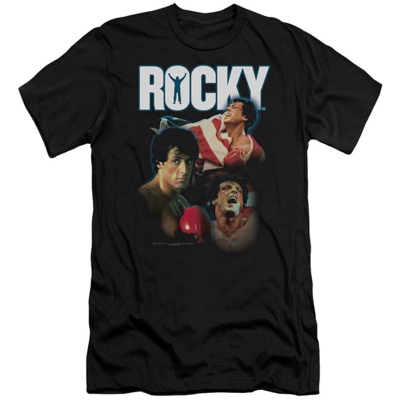 Rocky I Did It Adult 30/1 T-Shirt Black