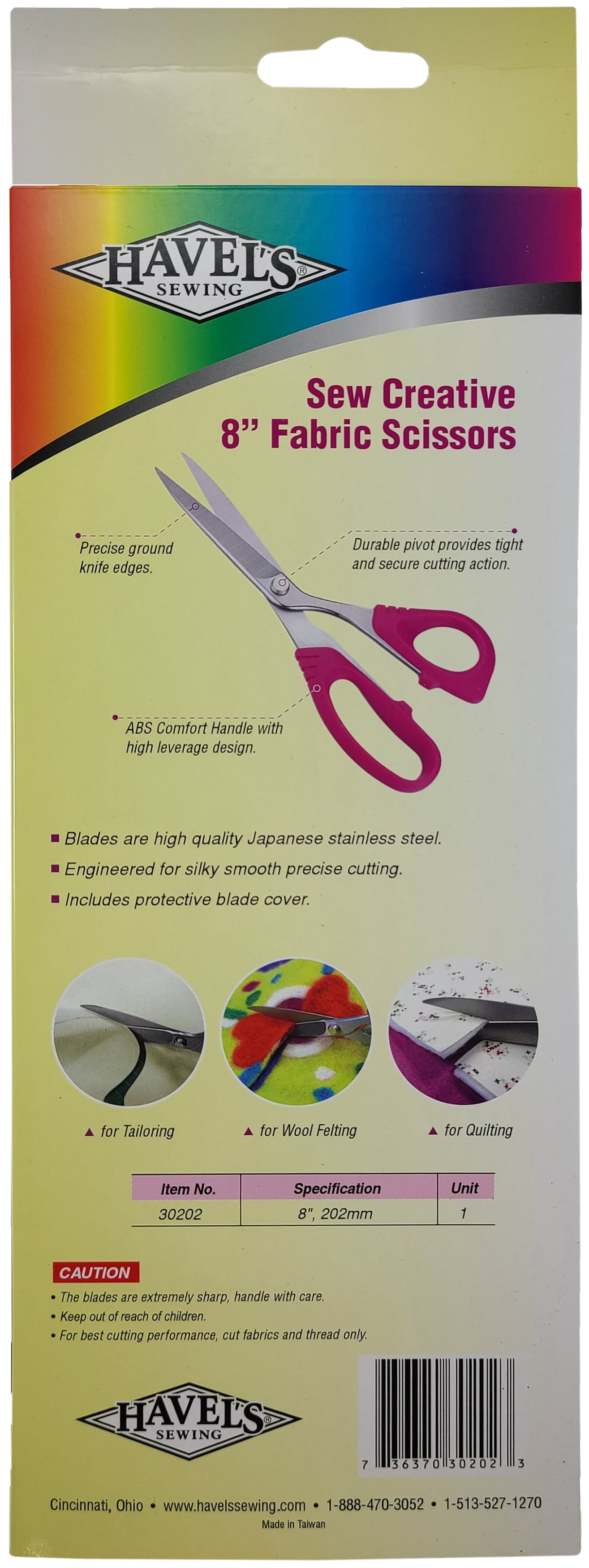 Sew Creative Sewing/Quilting Scissors 8""-Pink Comf