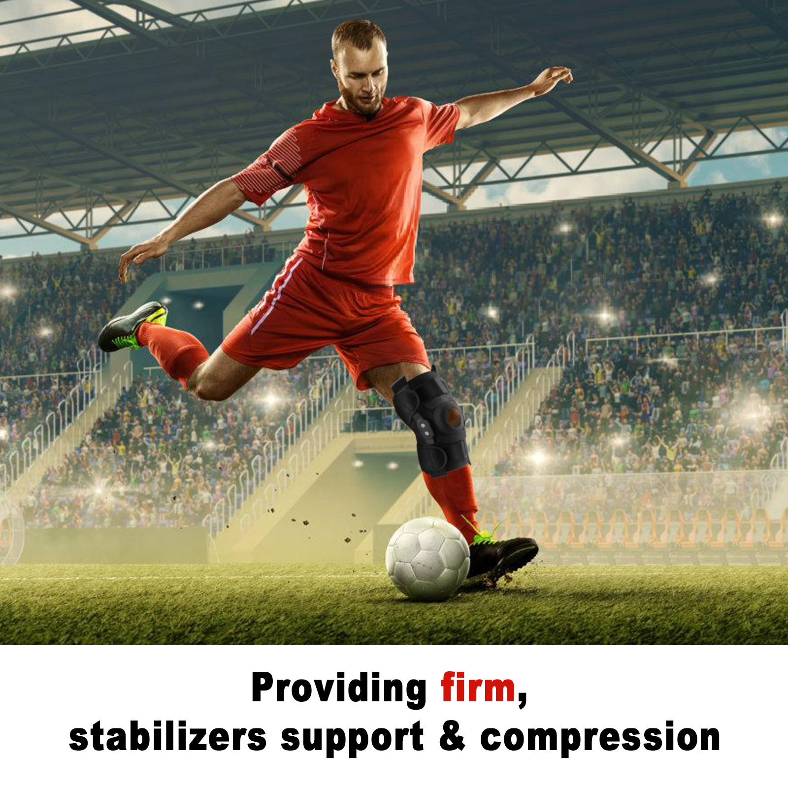 HLTHZONE Hinged Knee Brace With Side Stabilizers photo 5
