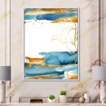 thumbnail image 2 of Abstract Golden Laminaria Branch & Leaves 12 in x 20 in Framed Painting Canvas Art Print, by Designart, 2 of 5