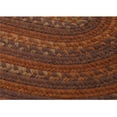 thumbnail image 2 of Colonial Mills 6' Orange and Brown Braided Round Area Throw Rug, 2 of 2