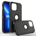 thumbnail image 5 of Triple-Layered Heavy Duty Back Clip Phone Case for iPhone 12, 13, 14, 15 Pro Max - Drop Proof, Shock Absorbing, Scratch Resistant - Three-in-One Bracket Design with Easy Installation, 5 of 5