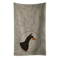 Doberman Pinscher In the Kitchen Kitchen Towel
