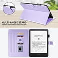 thumbnail image 4 of for Kindle Paperwhite 7 inch 12th Gen 2024 Released Case, Rhombus Pattern Multiple Viewing Angles Stand Slim Folio Cover (Purple), 4 of 6