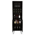 thumbnail image 4 of Tuhome Manhattan L Bar Cabinet with Eight Built-In Wine Cubbies, Dual Single-Door Storage, 4 of 5