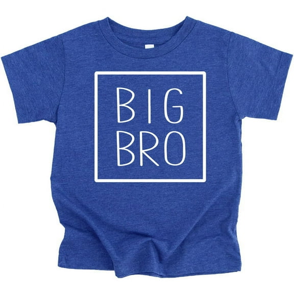 Big Bro Square Sibling Reveal Announcement Shirt for Boys Big Brother Sibling Outfit Vintage Royal Shirt