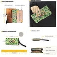thumbnail image 2 of TSOVTHRID Shamrock Handbag and Wallet Set Green Hat Dog Cat Print Tote Bag Top Handle Handbag with Matching Leather Wallet Green Large Capacity Shoulder Satchel Purse for St. Patrick's Day, 2 of 7