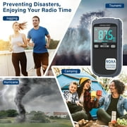Jazmm AM FM Walkman Radio, Rechargeable Portable Transistor Pocket Radio with Best Reception Digital Tuning, LCD Display, Earphone Jack, Digital Clock, for Jogging,Walking