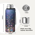 thumbnail image 7 of 20 Oz Pioneer Flower Coffee Tumbler Double Wall Insulated Stainless Steel Water Bottle | Metal Reusable Thermoses Flask with Cup Cap | Leak & Sweat Proof with Anti-Dust Lid, 7 of 7