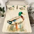 thumbnail image 2 of Feelyou Jungle Wildlife Duck Bed Sheets, Rustic Animal King Sheets, Teens Kids Boys Girls Sheet Set, Ultra Soft Bedroom Decor, 4pcs, 2 of 7