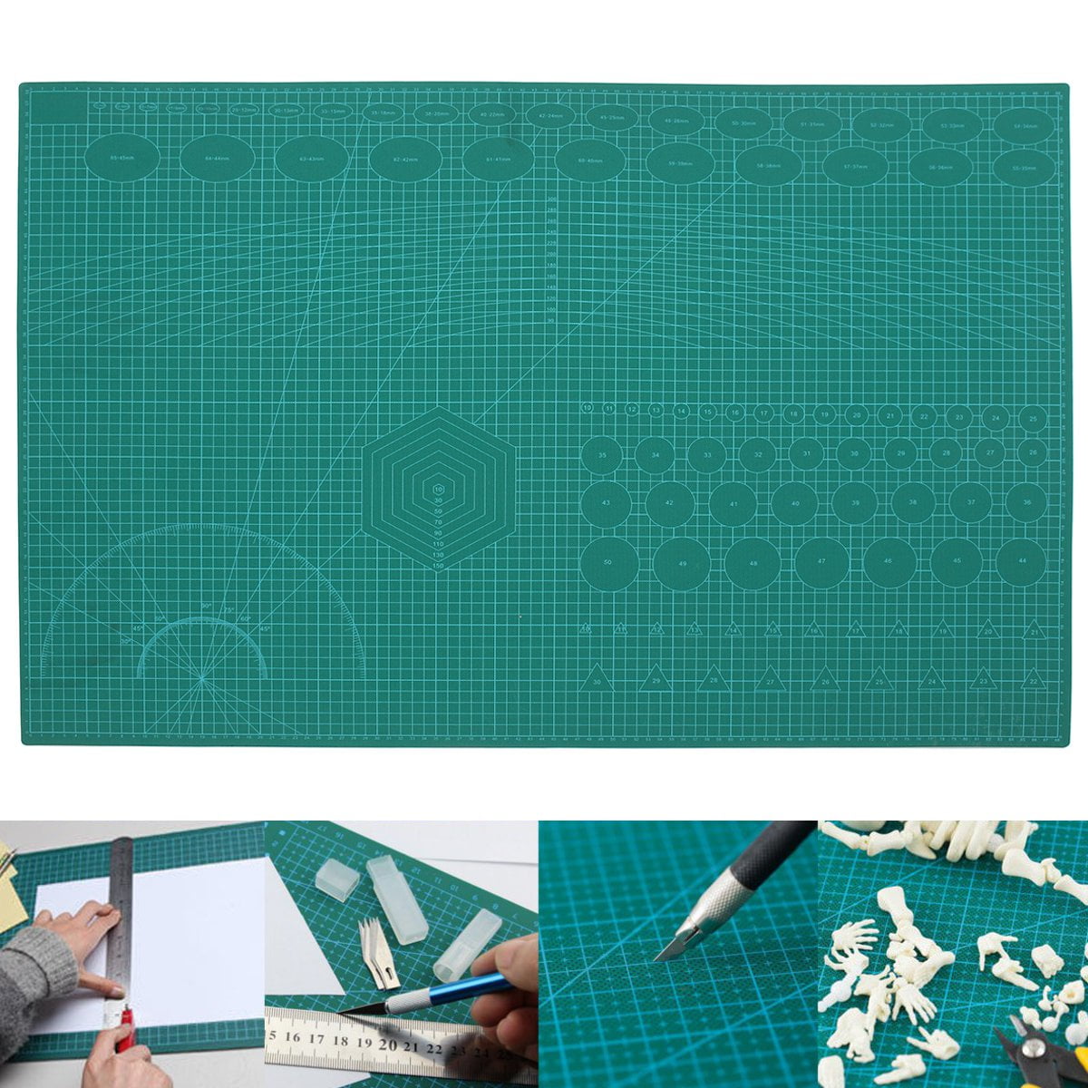 Moaere Self Healing Cutting Mats Quilting Grid Lines Printed Board