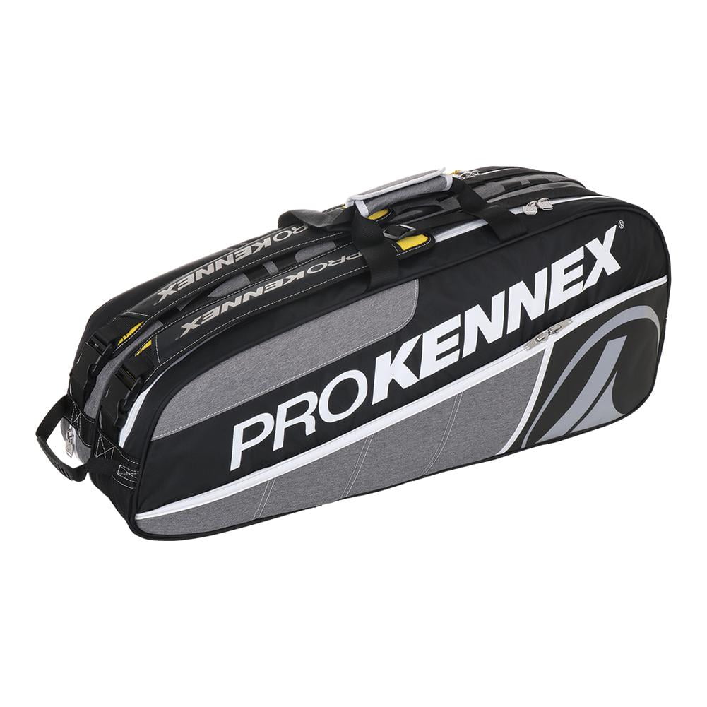 Pro Kennex Q Gear 6 Pack Tennis Bag Gray and Black ( ) - Walmart.com ...