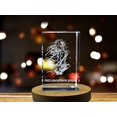 thumbnail image 2 of Melodic Mastery - Jazz Saxophone Player - 3D Engraved Crystal Tribute, 2 of 6