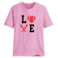 thumbnail image 4 of Blusa informal de manga corta con cuello redondo y estampado suelto de verano para mujer con estilo OAVQHLG3B Store  lin121212, 4 of 4