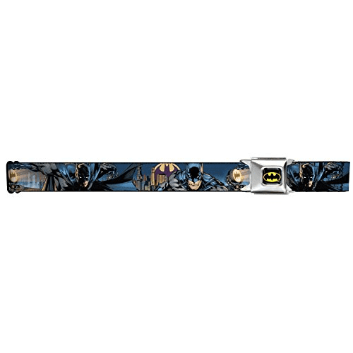 Batman Seatbelt Belt - Batman 2-Action Poses/Bat Signal Spotlight/Skyline