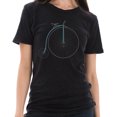 thumbnail image 3 of Plus Size Retro High Wheel Bike Graphic Design Unisex Ring Spun Cotton Vintage Short Sleeve Crewneck Tee Shirt - Vintage Black 3XL, 3 of 4