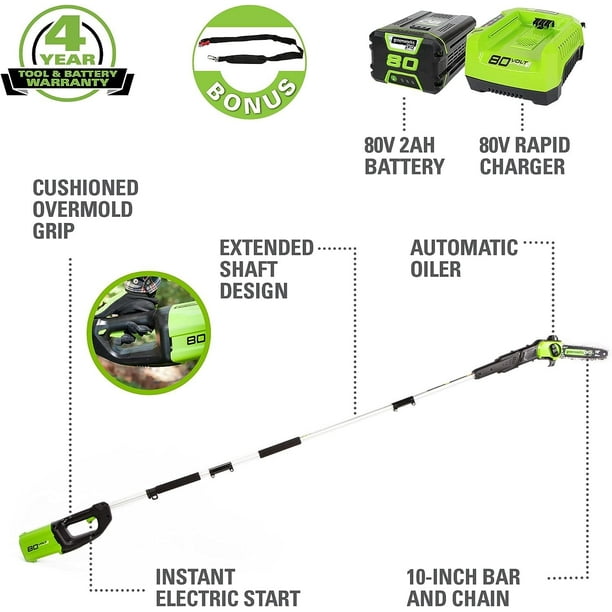Greenworks pro 80v pole saw outlet