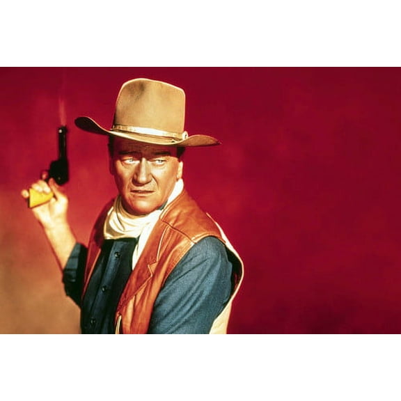 John Wayne Classic Portrait Holding Gun Sons Of Katie Elder 24x36 Poster