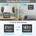 Atomic Clock Large Display, Digital Wall Clock with Indoor Outdoor