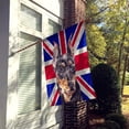 thumbnail image 2 of German Pinscher with English Union Jack British Flag Flag Canvas House Size, 2 of 2