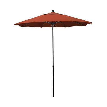 California Umbrella 7.5 ft. Fiberglass Market Umbrella Black-Olefin-Sunset