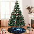 thumbnail image 5 of Lsque Geometry Dash Print Christmas Tree Skirt, Tree Skirt with Ties or Velcro, Perfect for Holiday Decorations, Halloween, and New Year-48", 5 of 7