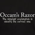 thumbnail image 3 of CafePress - Occam's Razor Dark T Shirt - Men's Classic Graphic Cotton T-Shirt, 3 of 4