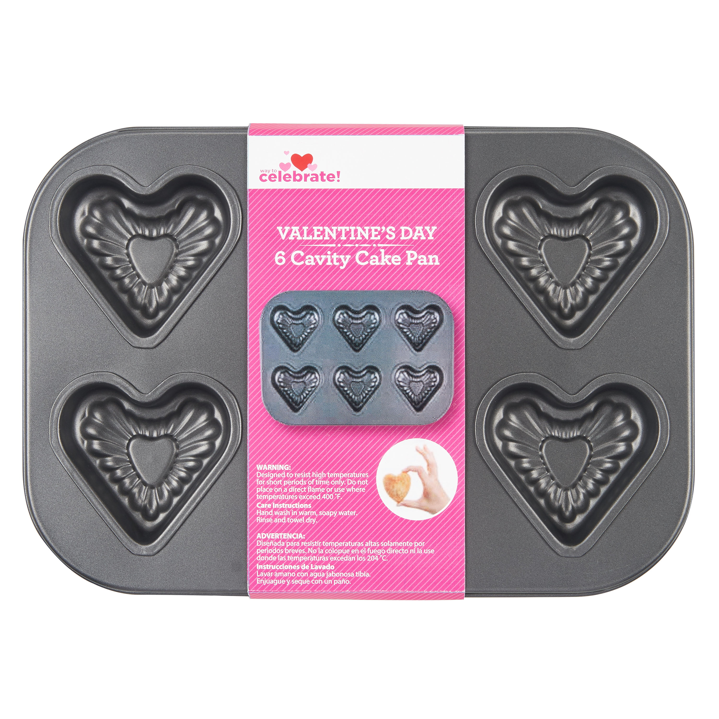 Details about   Happy Valentine's Day Heart Shaped Cake Pan 9.17" X 9.14 X 1.38" BRAND NEW!