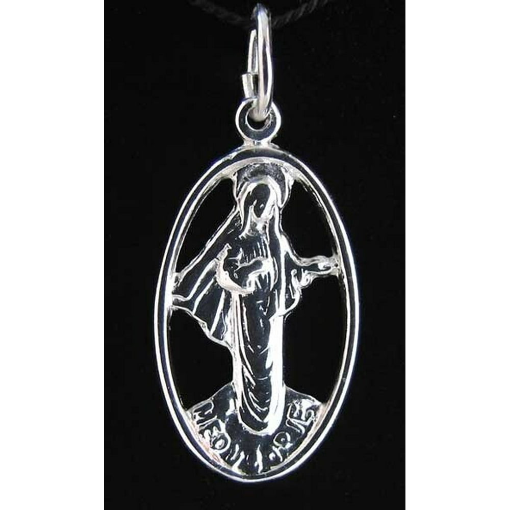 PremiumBead Italian Sterling Silver Virgin Mary Charm Pendant 9972I