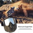 thumbnail image 7 of Motorcycle Goggles with Detachable Face Mask, Windproof, New Type of Motorbike Eyeweardustproof and Fogproof, Suitable for Bicycle/ATV/Desert off-Road Racing, Unise（camouflage）, 7 of 7