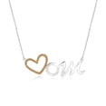 thumbnail image 1 of Collar con Colgante de Corazón Abierto JeenMata Oro Blanco 18 K Piedra Amarilla Noviembre, 1 of 2
