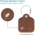 thumbnail image 4 of [4 Pack] Fintie Genuine Leather Case for Tile Mate/Tile Pro/Tile Sport/Tile Style/Cube Pro Key Finder Phone Finder, Anti-Scratch Protective Skin Cover with Keychain, 4 of 7