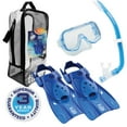 thumbnail image 2 of TUSA Sport Youth Mini-Kleio Hyperdry Mask, Snorkel, & Fin Travel Set, 2 of 6