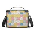 thumbnail image 3 of Lunch Box Pioneer Flower Floral Print Pattern Insulated Lunch Bag for Women Men,Medium Leakproof Lunchbox Cooler Bag Adjustable Strap,10 X 6.7 X 8 Inches, 3 of 6