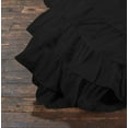 thumbnail image 4 of D.N.G. BEDDINGS 5 Piece 100% Egyptian Cotton Circle Ruffle Comforter Set, 550 GSM Filled Microfiber - Twin/TwinXL Size, Black Color - 800 Thread Count, 4 of 5