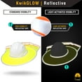 thumbnail image 4 of KwikSafety (Charlotte, NC) LORD VADER Hard Hat Sun Shade (5 PACK) ANSI OSHA High Visibility Cooling Mesh Contrasting Reflective FULL BRIM Foldable Hi Vis Neck Protection Construction Helmet Sun Shield, 4 of 7