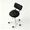 Black, variant on SJZNOI Swivel Wheeled Saddle Stool Featuring Back Support & Thick Padded Seat, Ergonomic Salon Chair for Beauty Spa, Dentist, Massage Studio & Household Office Office(White)