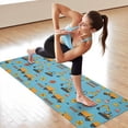 thumbnail image 6 of Construction Vehicles Barriers Light Blue Pattern Hot Yoga Mat Towel Non Slip for Hot Yoga - Quick-Drying Yoga Mat Cover with 4 Corner Pockets with Travel Bag - Hot Yoga Towel Non Slip 74"x26", 6 of 6