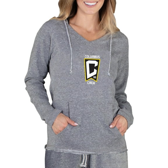 Women's Concepts Sport Gray Columbus Crew Mainstream Terry Pullover Hoodie