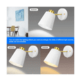 thumbnail image 5 of "2 Lámpara Decorativas De Pared Interior/exterior Vintage Led Lab.g  Blanco ", 5 of 5