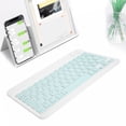thumbnail image 4 of Keyboard,  Keycaps Typewriter, 10 Inch Keyboards, Metal Texture Panel, Aluminum Alloy Back Cover, for Smartphones Tablets Laptops Desktop Computers, 4 of 7