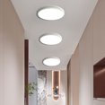 thumbnail image 4 of Iluminación de tres colores Crema Brisas Protección para los ojos Luces de techo Lámparas modernas y sencillas Luces principales Espectros completos Luces de dormitorios Lámpara de techo de hierro, 4 of 7