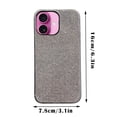 thumbnail image 3 of Funda para móvil con pedrería plateada compatible con No.16plus Funda transparente para teléfono para fans y entusiastas de los móviles, 3 of 5
